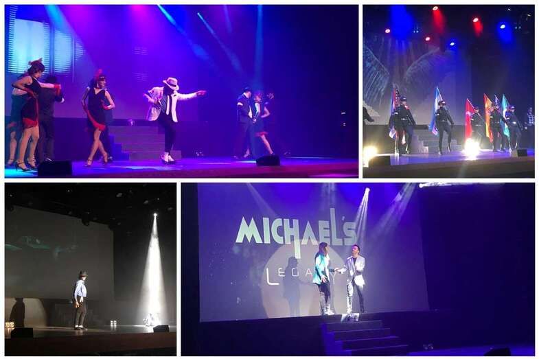 Momentos del espectáculo de este sábado en el Teatro de Telde (Foto TA)